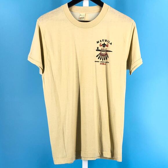 1984 BSA Maubila Boy Scout Reservation Camp Tshirt 80s 1980s vintage - Picture 4 of 5